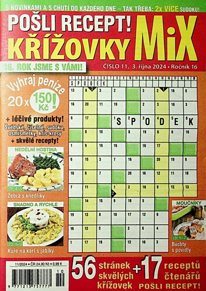 Pošli recept!Křížovky MIX (11/24)