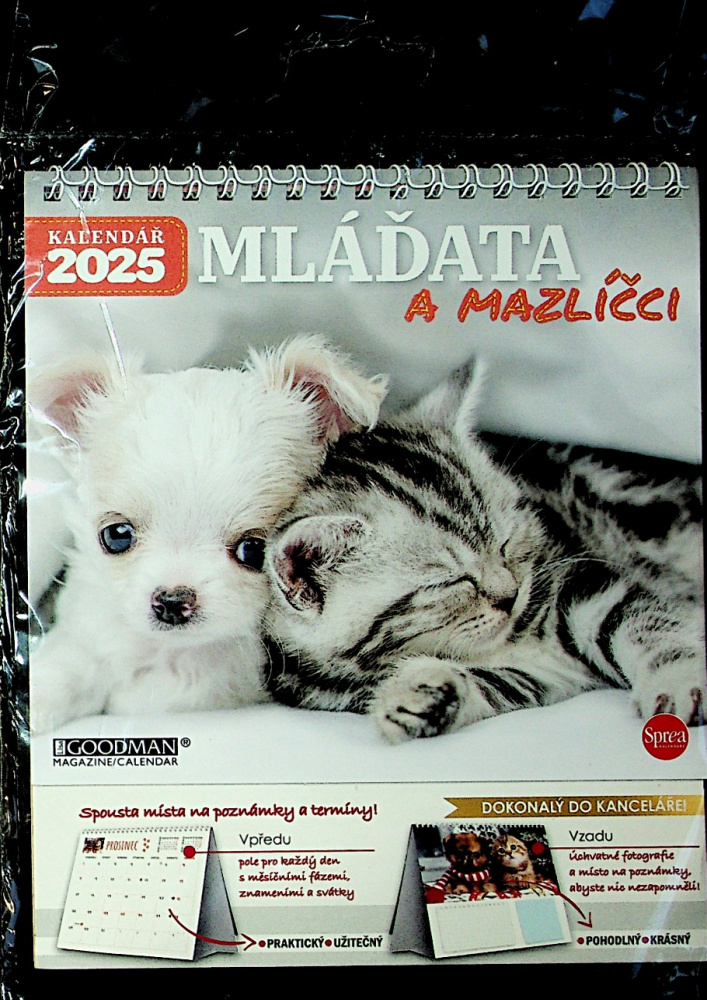 Kalendář - Mláďata a mazlíčci (2025)